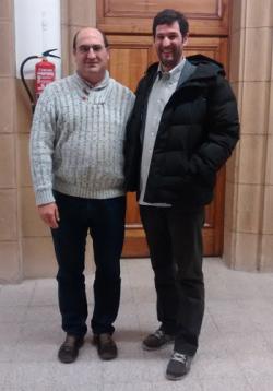Francisco Ferrándiz junto al recién doctorado SEbastian Monsalve