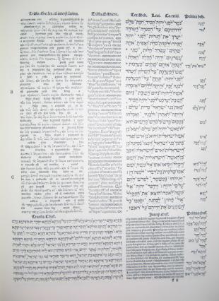 Grupo de Estudios Bíblicos - Imagen de una página de la Biblia Políglota Complutense Grupo de Estudios Bíblicos - Imagen de una página de la Biblia Políglota Complutense