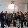 Grupo de participantes en la actividad en su visita a la Casa Palazuelo