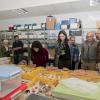 Los visitantes en el Laboratorio de arqueobiología (Arqbio) 
