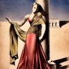 Manuela Ballester, Dibujo de la serie Embajadoras, 1939. CE4/00473, Museo Nacional de Cerámicas y Artes Suntuarias "González Martí", Valencia (España).