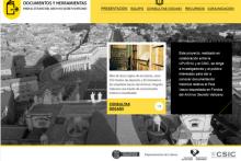 Documentos y herramientas para el estudio del Archivo Secreto Vaticano Pantallazo de la web