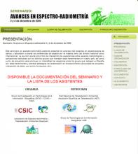 Seminario "Avances en Espectro-radiometría"