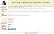 Diarios, memorias, epistolarios de reyes, diplomáticos e historiadores Diarios, memorias, epistolarios de reyes, diplomáticos e historiadores