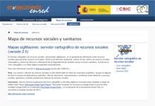 sigMAYORES. Servidor cartográfico de recursos sociales