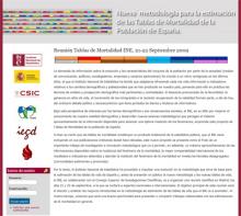 Nueva metodología para la estimación de las Tablas de Mortalidad de la Población de España Nueva metodología para la estimación de las Tablas de Mortalidad de la Población de España