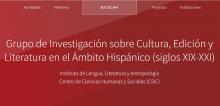 Grupo de Investigación sobre Cultura, Edición y Literatura en el Ámbito Hispánico (siglos XIX-XXI) (GICELAH) Grupo de Investigación sobre Cultura, Edición y Literatura en el Ámbito Hispánico (siglos XIX-XXI) (GICELAH)