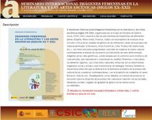 Seminario Internacional Imágenes Femeninas en la Literatura y las Artes escénicas (siglos XX-XXI)