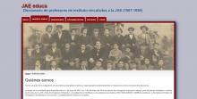 JAE educa. Diccionario de profesores de instituto vinculados a la JAE (1907-1936) JAE educa. Diccionario de profesores de instituto vinculados a la JAE (1907-1936)
