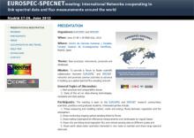 EUROSPEC-SPECNET Meeting. International Networks cooperating to link spectral data and flux measurements around the world