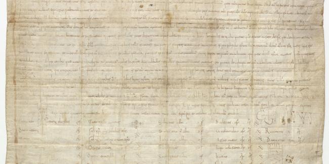 Documento falsificado OSUNA CP.37, D.9 en el siglo XII por los monjes de San Pedro de Cardeña.