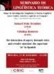 Cartel del seminario