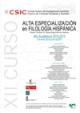 Curso de Alta Especialización en Filología Hispánica