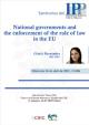Seminarios del IPP: "National governments and  the enforcement of the rule of law  in the EU"