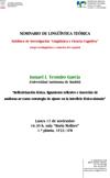 Cartel del seminario