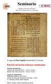 Cartel del seminario