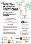 III Congreso Internacional en Gobierno, Administración y Políticas Públicas. Más