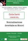 Sesión Extraordinaria del Seminario de Lingüística Teórica LyCC: "Nominalizacion