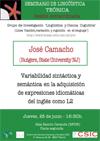 Sesión Extraordinaria del Seminario de Lingüística Teórica LyCC: "Variabilidad s