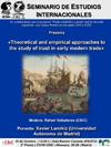 Seminario de Estudios Internacionales: "Theoretical and empirical approaches to 