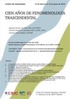 Curso de postgrado: "Cien años de fenomenología trascendental"