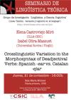 Seminario de Lingüística Teórica LyCC: "Crosslinguistic Variation in the Morphos