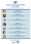 Cartel con el programa de seminarios