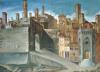 Pintura de Benedetto Bonfigli que representa la ciudad de Perugia (1454).