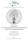 ALLIES workshop on environmental economics and innovation: "Getting green: The role of green innovation and environmental markets to boost shift to sustainability transition"